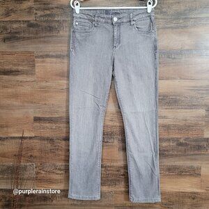 Kut From The Kloth Jeans Size 8 Skinny Mid Rise Gray Wash Stretch Denim